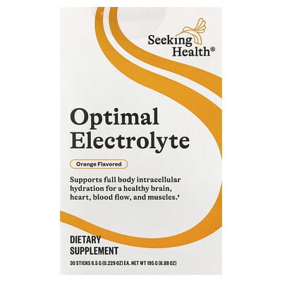 Seeking Health оптимальный электролит, Orange, 30 стиков, 0.229 oz (6.5 g) Each