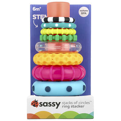Stack of Circles™, Игровой набор, от 6 месяцев, 10 предметов