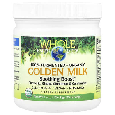 Whole Earth & Sea®, успокаивающий напиток Golden Milk, 4.4 oz (124.7 g)