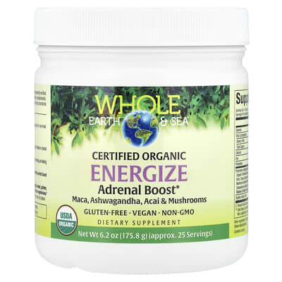 Whole Earth & Sea®, органический комплекс для поддержки надпочечников, 6.2 oz (175.8 g)