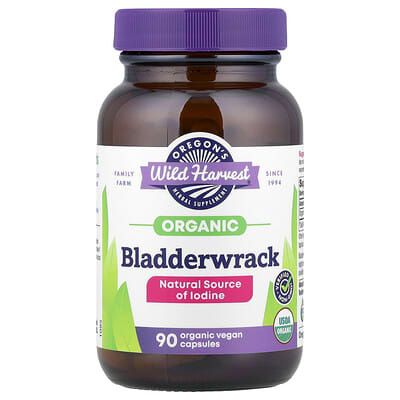 Органическая фукус, 600 mg, 90 веганских капсул