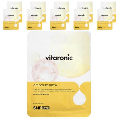 Тканевая маска для лица Vitaronic Ampoule, 10 шт, 0.84 fl oz (25 ml) каждая