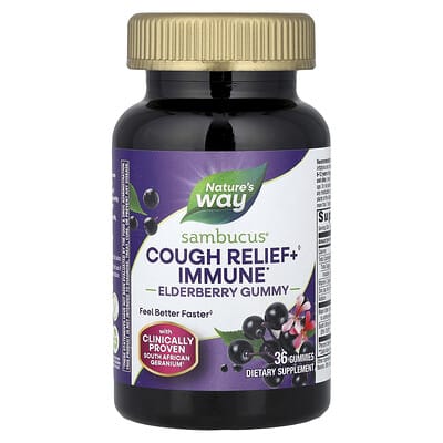 Sambucus® Cough Relief + Immune Elderberry Gummy, 36 Gummies
