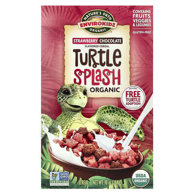 EnviroKidz Organic Turtle Splash хлопья, клубнично-шоколадные, 10 oz (284 g)