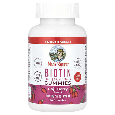 MaryRuth's Желейные витамины Biotin, ягоды годжи, 60 шт.