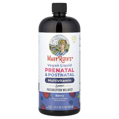 Vegan Liquid Prenatal & Postnatal Multivitamin, Berry, 32 fl oz (946 ml)
