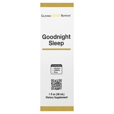 Goodnight Sleep с овсяным семенем, зверобоем, скупарией и пассифлорой, 1 fl oz (30 ml)