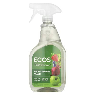 Ecos®, средство для мытья фруктов и овощей, 22 fl oz (650 ml)