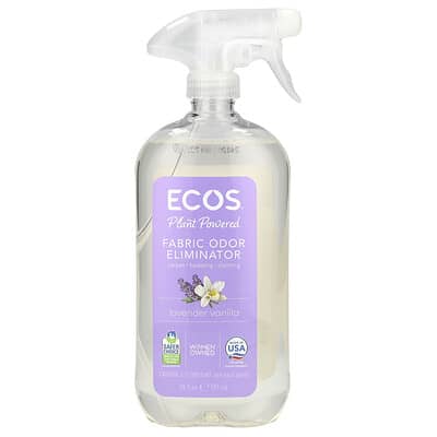 Ecos®, растительный устранитель запахов для ткани, лаванда, ваниль, 20 fl oz (591 ml)