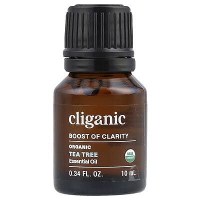Эфирное масло Cliganic Boost of Clarity™, Чайное дерево, 0.34 fl oz (10 ml)