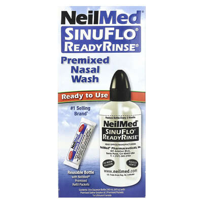 SinuFlo® ReadyRinse®, готовый раствор для промывания носа, набор из 2 шт