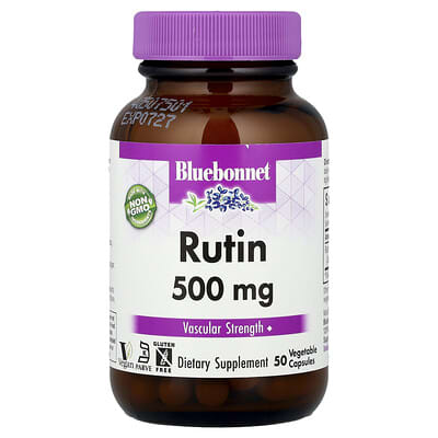 Bluebonnet Nutrition Rutin 500 mg 50 растительных капсул