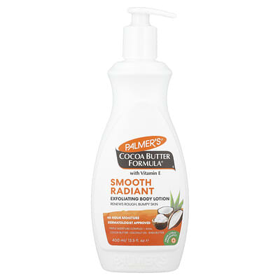 Cocoa Butter Formula® с витамином E, отшелушивающий лосьон для тела, Fresh Citrus, 13.5 fl oz (400 ml)