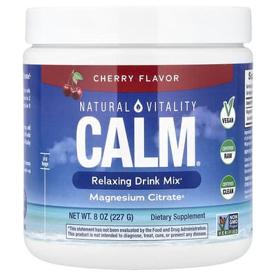 Natural Vitality CALM®, расслабляющий напиток, вишня, 8 oz (227 g)