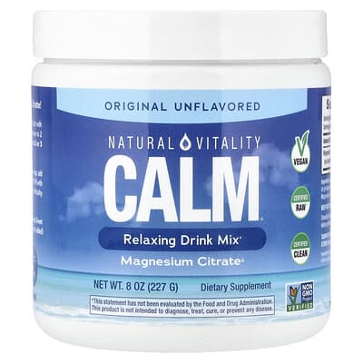 MaxCALM®, напиток для релаксации, оригинальный без вкуса, 8 oz (227 g)