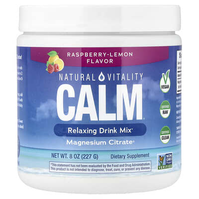 Напиток CALM®, Raspberry-Lemon, 8 oz (226 g)