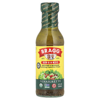 Органическая заправка и маринад Bragg® Apple Cider Vinegar, Vinaigrette, 12 fl oz (354 ml)