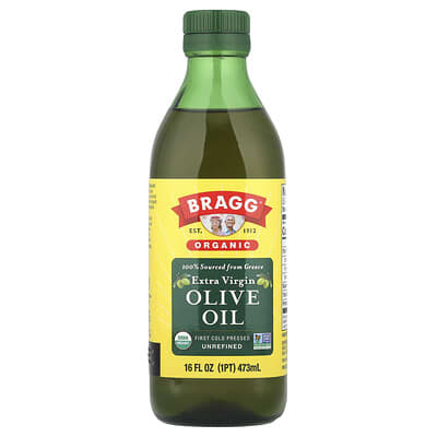 Органическое оливковое масло Extra Virgin, 16 fl oz (473 ml)