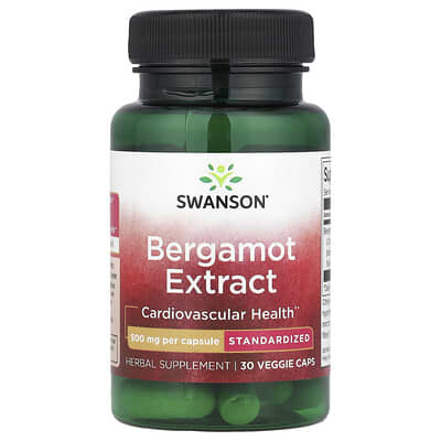 Экстракт бергамота, 500 mg, 30 вегетарианских капсул