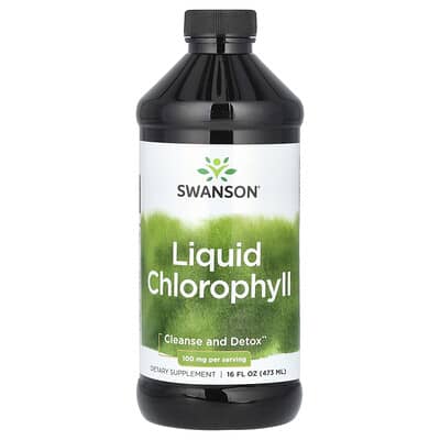 Swanson Vitamins Жидкий хлорофилл, 100 mg, 16 fl oz (473 ml)
