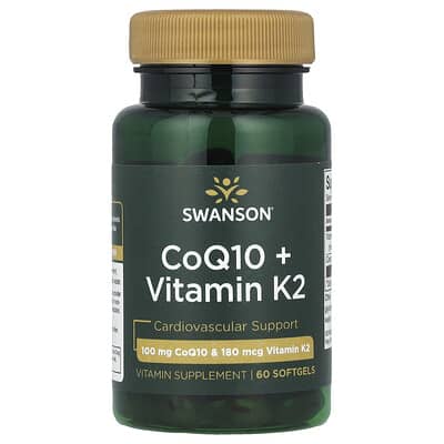 CoQ10 + Vitamin K2, 60 мягких капсул