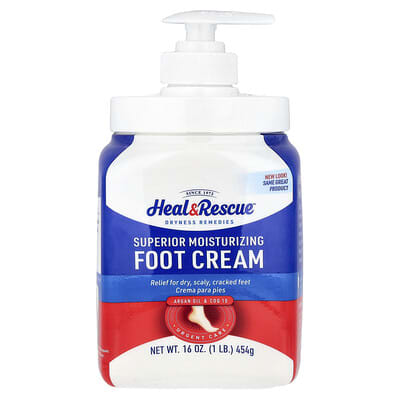 Heal & Rescue™, увлажняющий крем для ног, без отдушек, 16 oz (454 g)