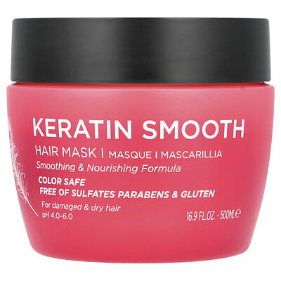 Keratin Smooth, Hair Mask, 16.9 fl oz (500 ml)
