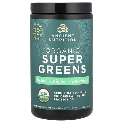 Organic Super Greens, 7.05 oz (200 g)