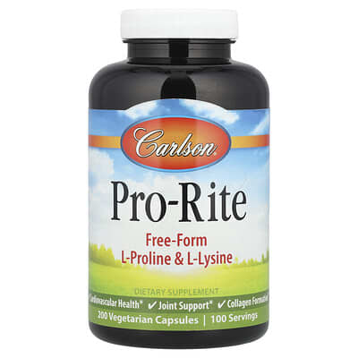 Carlson Pro-Rite, 200 вегетарианских капсул