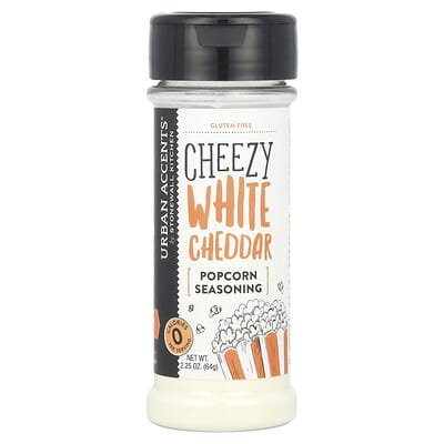 Popcorn Seasoning, Cheezy White Cheddar, 2.25 oz (64 g)