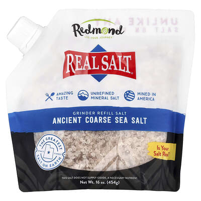 Морская соль Real Salt®, Ancient Coarse Sea Salt, 16 oz (454 g)