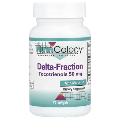 Nutricology Delta-Fraction, Tocotrienols, 75 Softgels (50 mg на капсулу)