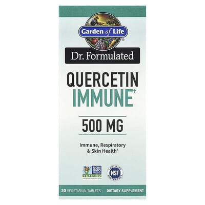Garden of Life Dr. Formulated Quercetin Immune, 500 mg, 30 вегетарианских таблеток
