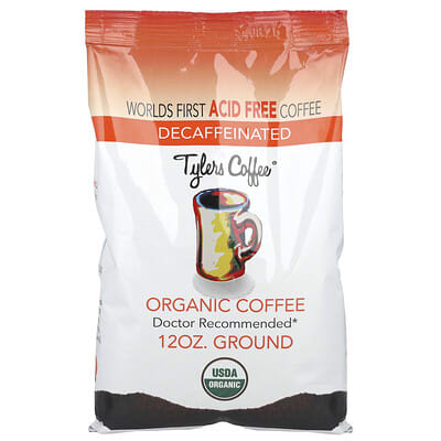 Organic Coffee, Ground, Decaffeinated, 12 oz