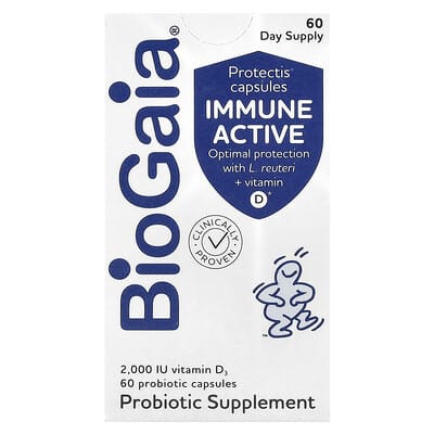 BioGaia Immune Active, Protectis® капсулы, 60 капсул