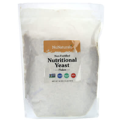 Пищевые дрожжи NuNaturals Non-Fortified, 1.5 lb (681 g)