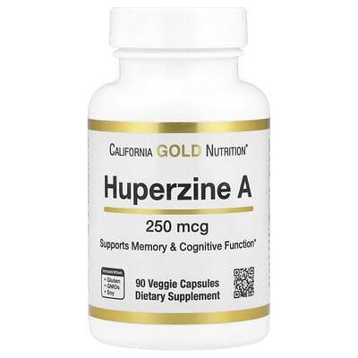 Huperzine A, 250 mcg, 90 вегетарианских капсул