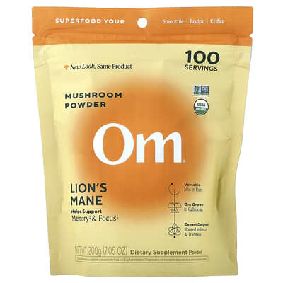 Грибной порошок Lion's Mane, 7.05 oz (200 g)