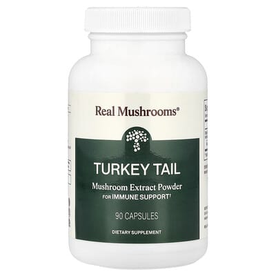 Turkey Tail, Mushroom Extract Powder, 90 Capsules