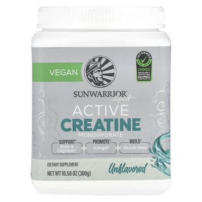 Sport, Active моногидрат креатина, без вкуса, 10.58 oz (300 g)