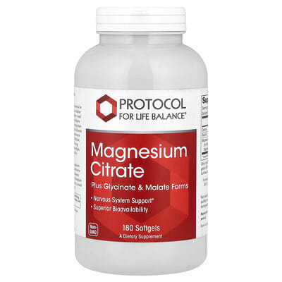 Magnesium Citrate, 180 мягких капсул (133 mg в капсуле)