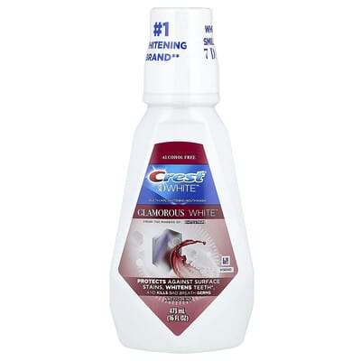 Ополаскиватель для рта Crest 3D White Multi-Care Clean, Glamorous White, Radiant Mint, 473 ml
