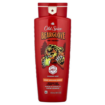 Old Spice Средство для умывания лица и тела Bearglove, Crisp Orchard, 473 ml