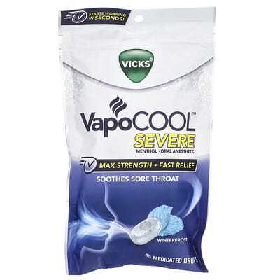 VapoCool™ Severe, максимальная сила, Winterfrost, 45 лечебных капель