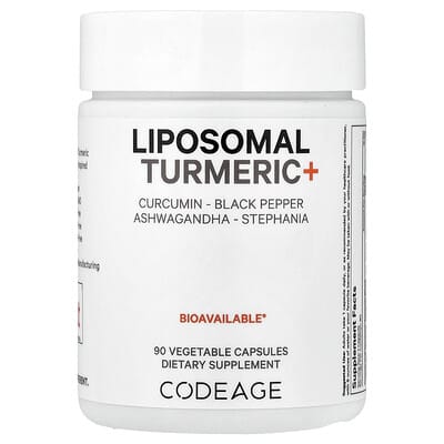 Codeage Liposomal Turmeric+, 90 Vegetable Capsules куркума липосомальная