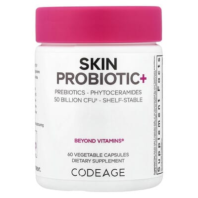 Skin Probiotic+, 60 растительных капсул
