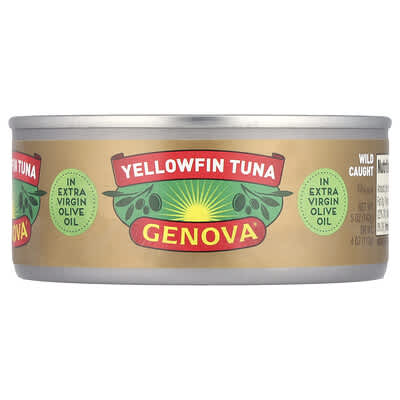 Тунец Yellowfin в оливковом масле Extra Virgin, 5 oz (142 g)