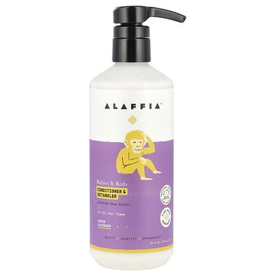 Кондиционер для волос Alaffia Babies & Kids, лимон-лаванда, 16 fl oz (473 ml)