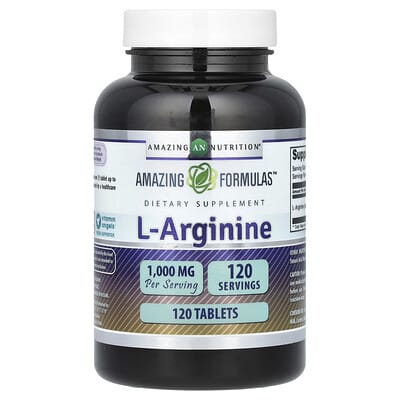 L-Arginine, 1,000 mg, 120 таблеток