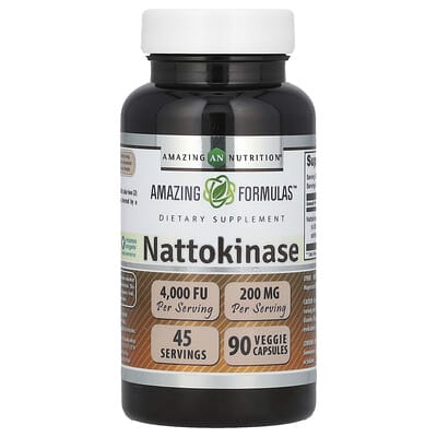 Nattokinase, 90 вегетарианских капсул (100 mg per Capsule)